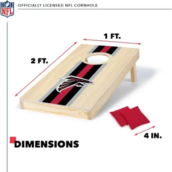 NFL Atlanta Falcons 1'x2' Wood Cornhole Set image {4}