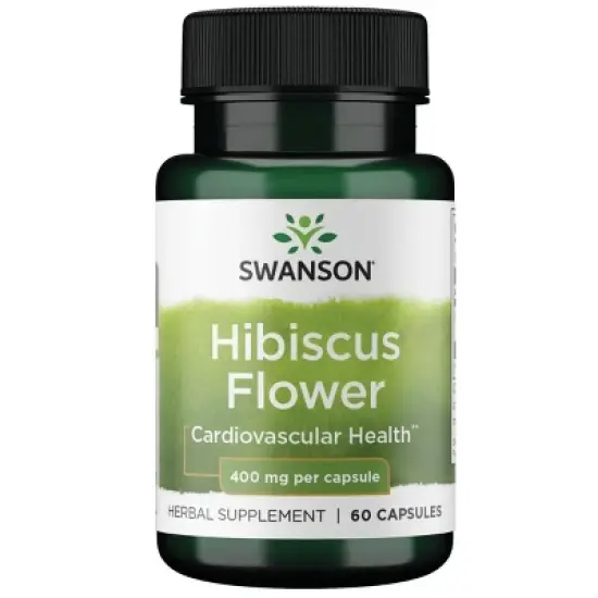 Swanson Herbal Supplements Hibiscus Flower 400 mg 60 Caps image {6}