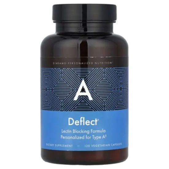 D'adamo Deflect&reg; A, Lectin Blocking Formula, 120 Vegetarian Capsules image {4}