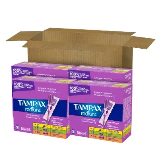 Tampax Radiant Tampons - Regular/Super/Super Plus - Unscented image {15}