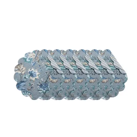 C&F Home Morrison Round Quilted Placemats Set of 6, 17" image {5}