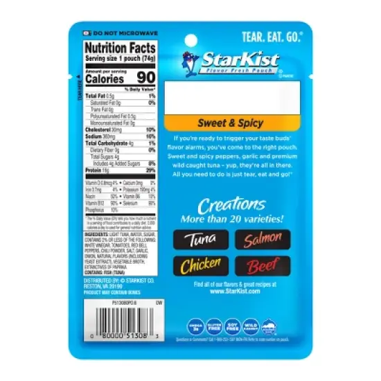 StarKist Tuna Creations Sweet & Spicy Pouch - 2.6oz image {1}