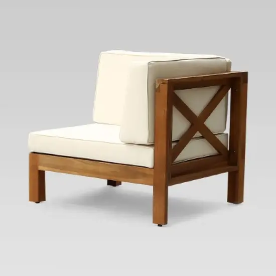 Brava 2pc Acacia Modular Loveseat - Christopher Knight Home image {2}