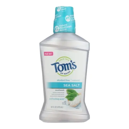 Tom's of Maine Sea Salt Refreshing Mint Mouthwash - 16 oz image {5}