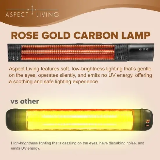 Aspect Living Pole Mounted Electric Patio Heater image {3}