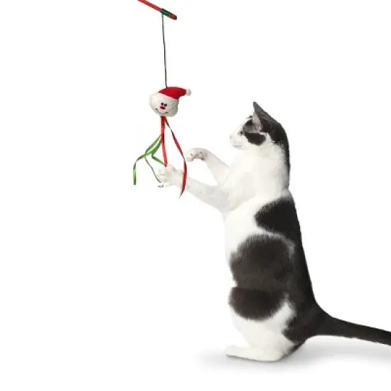Midlee Christmas Cat Wand with Ribbon - 3 Pack image {2}
