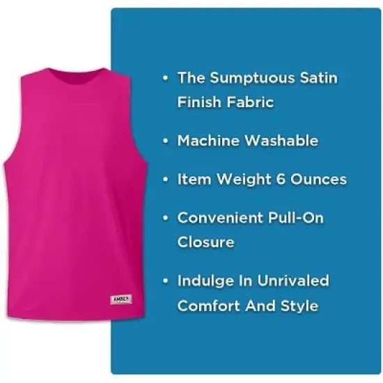 Amber Fight Gear Premium Durable Boxing Jersey with Satin Finish Fabric &ndash; Comfortable & Stylish Training Gear for Unmatched Performance, Pink, Small image {5}