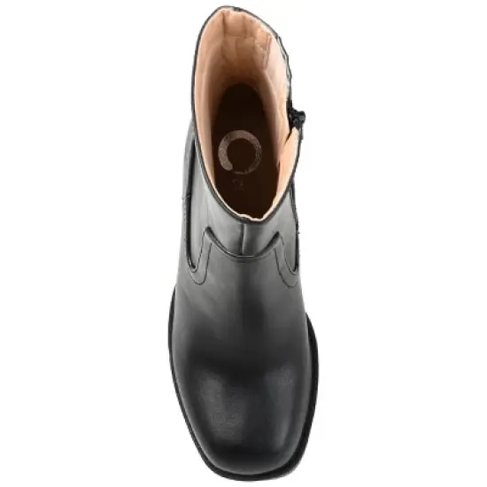 Journee Collection Womens Brittany Tru Comfort Foam Inside Zip Platform Booties image {3}