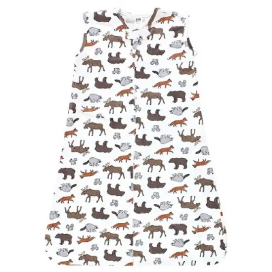 Hudson Baby Infant Boy Cotton Sleeveless Wearable Sleeping Bag, Sack, Blanket, Animal Adventure image {2}