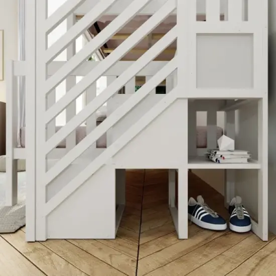 Max & Lily Twin over Full Staircase Bunk Bed image {3}