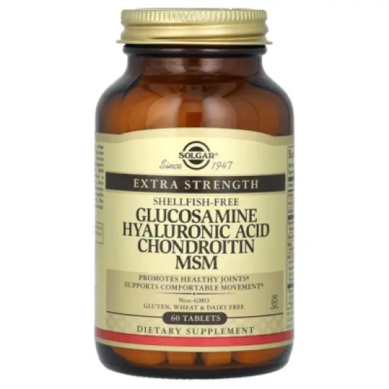 Solgar Glucosamine Hyaluronic Acid Chondroitin MSM, 60 Tablets image {4}