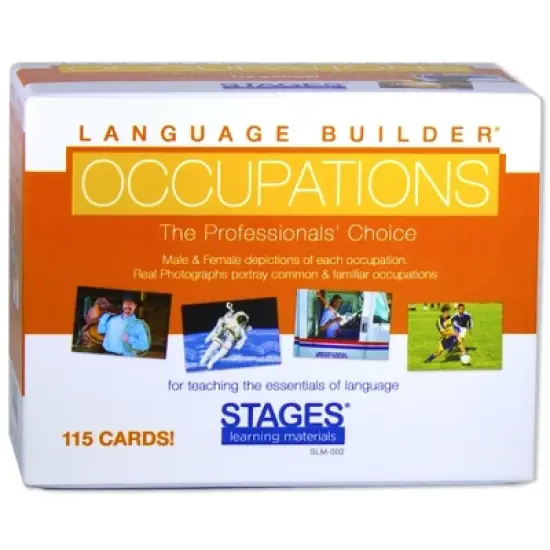 Stages Learning Materials Language Builder Occupation Card Set, Pack of 115 image {1}