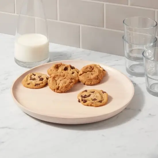 12" Rubberwood White Washed Serving Platter - Threshold&trade; image {1}