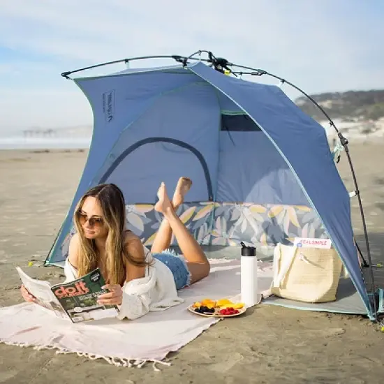 Lightspeed Outdoors Pop-Up Beach Sun Shade, Quick Shelter, Vintage Floral image {4}