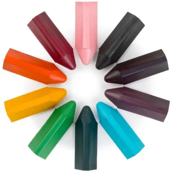 Honeysticks 10ct Triangles Easy-Grip Non Toxic Crayons image {1}