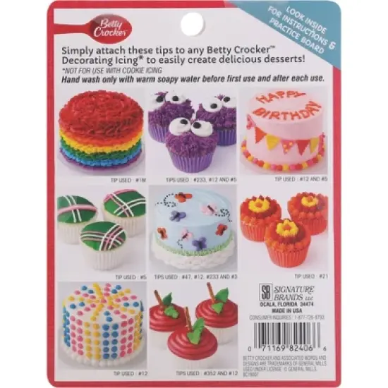 Betty Crocker Plastic Decorating Tips - 8ct image {1}