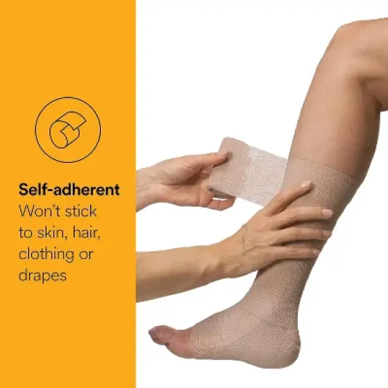 3M 2084 Coban Self-Adherent Wrap 4 in. x 5 yd. Latex Free (One Roll) image {2}