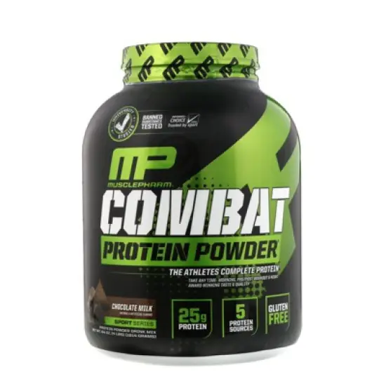 MusclePharm Combat&reg; Protein Powder, Chocolate Milk , 4.2 lbs (1.9 kg) image {2}