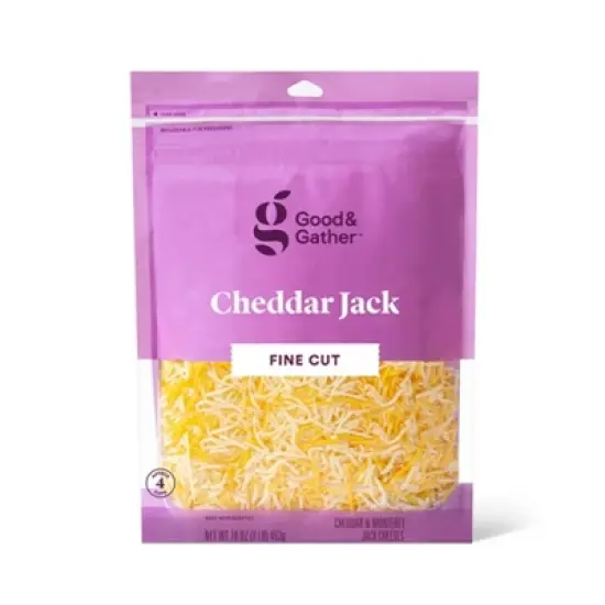 Finely Shredded Cheddar Jack Cheese - 16oz - Good & Gather&trade; image {3}