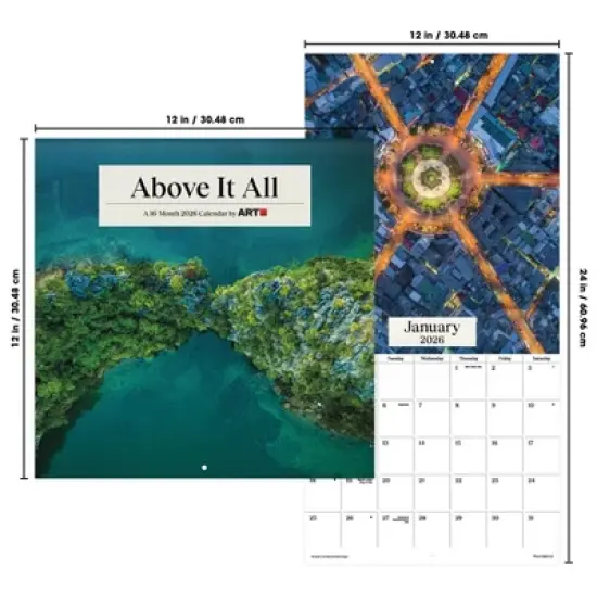 Trends International 2026 Above it All 12"x12" Wall Calendar image {6}