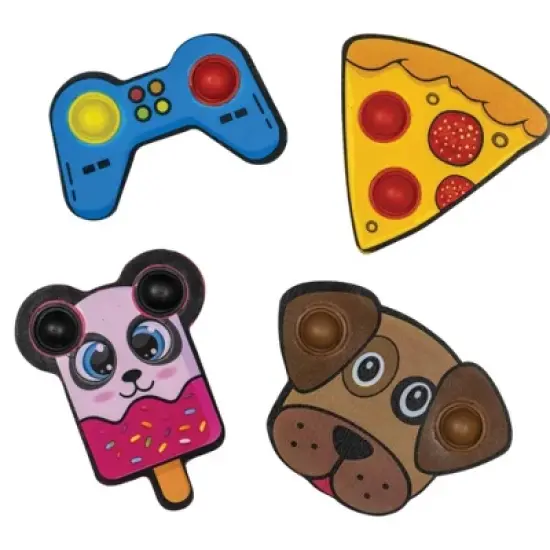 Pop & Erase! Fidget Erasers with Fun Designs (6 Pack) image {2}