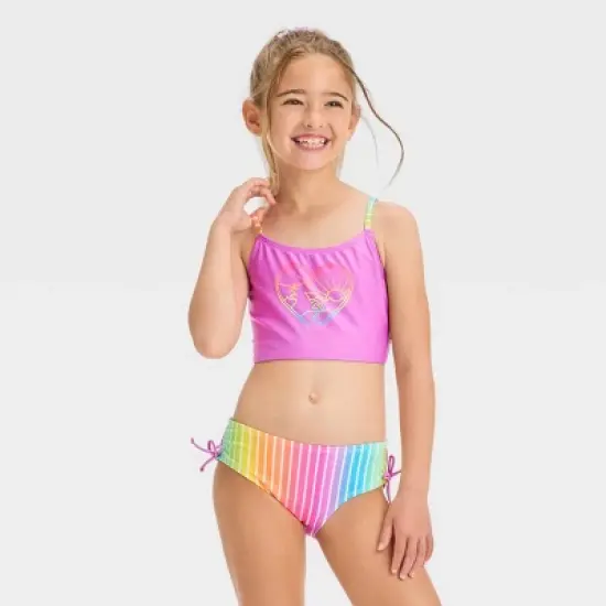 Girls' Unicorn Rainbow Heart Printed Midkini Set - Cat & Jack&trade; image {3}