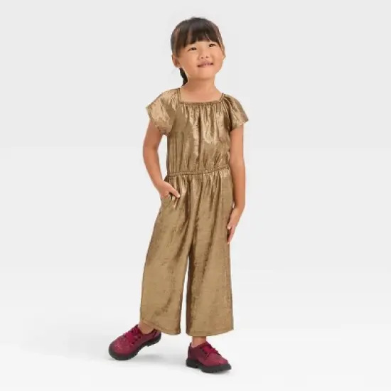 Toddler Girls' Jumpsuit - Cat & Jack&trade; Gold image {2}