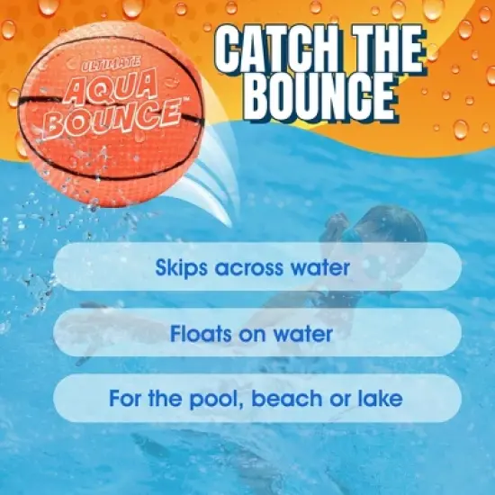 Activ Life Ultimate Larger 3" Size Skip Balls (Basketball) Beach Pool Toys for Kids Ages 8-12 Year Old Boys Girls Gifts Basket image {4}