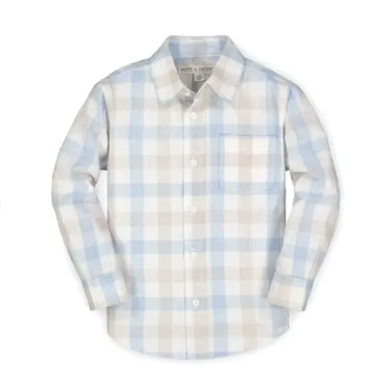 Hope & Henry Boys' Linen Button Down Shirt, Infant image {6}