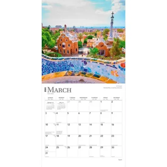 Browntrout 2024 Wall Calendar 12"x12" Spain image {2}