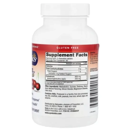 Symbiotics Colostrum Plus&reg; Chewables, Wild Cherry , 120 Chewable Tabs image {1}