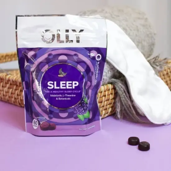 OLLY 3mg Melatonin Sleep Gummies - Blackberry Zen image {1}