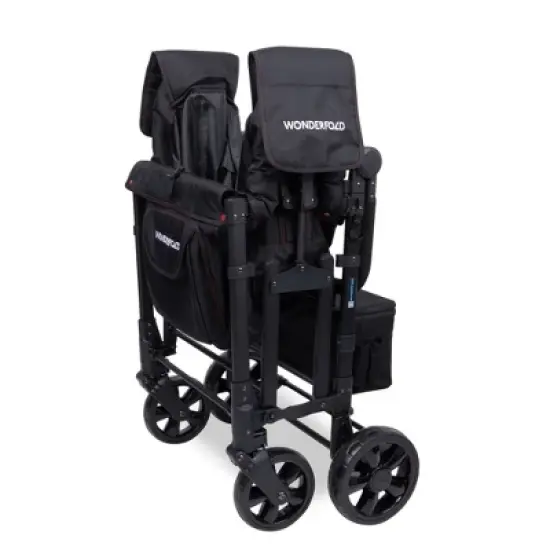 WONDERFOLD W4 Elite Wagon Black with Red Stitching & Snack Tray - Black image {8}
