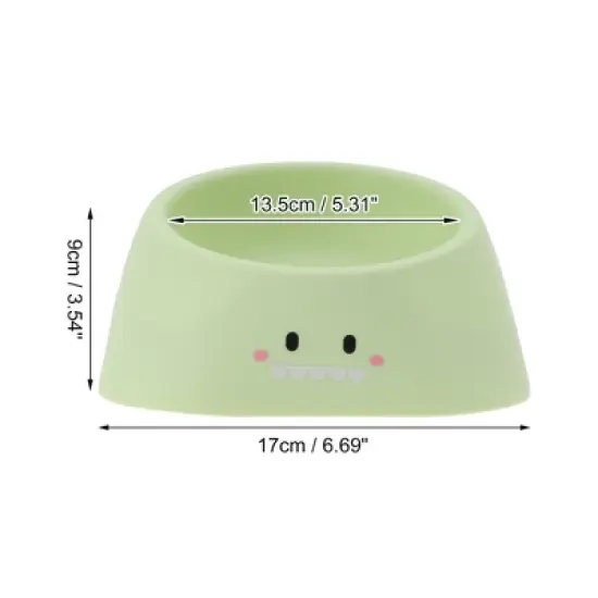 Unique Bargains Non-Skid Puppy Bowl Green 1 Pc image {1}