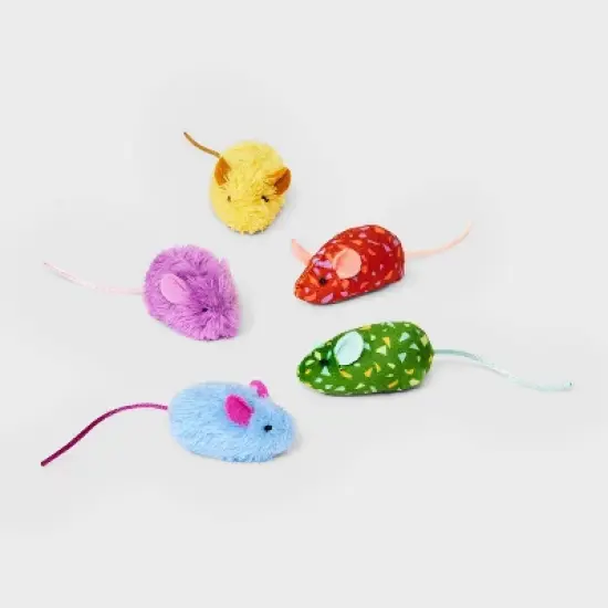 Mouse Critter Cat Plush Toy Set - 5pc - Boots & Barkley&trade; image {3}