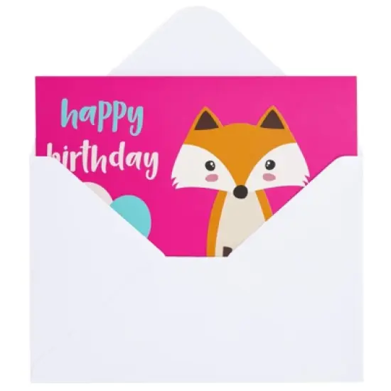 Best Paper Greetings 48 Pack Assorted Kids Birthday Cards Bulk with Envelopes in Unicorn, Flamingo, Monster, and Fox Designs, 4 x 6 In image {3}