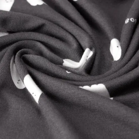 Carter's Just One You&reg; Baby 2pc Halloween Ghosts Comfy Soft Top & Bottom Set - Dark Gray image {1}