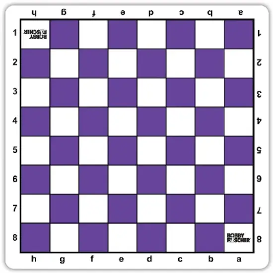 Bobby Fischer Tournament Roll Up Travel Chess Board - 20 inches - Mousepad Style image {5}