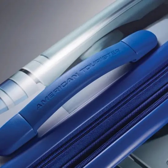 American Tourister Star Wars R2-D2 Hardside Carry On Spinner Suitcase - Silver/Royal Blue image {4}