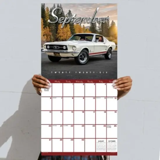 TF Publishing 13.5"x14.5" 2026 Classic Cars Wall Calendar image {3}