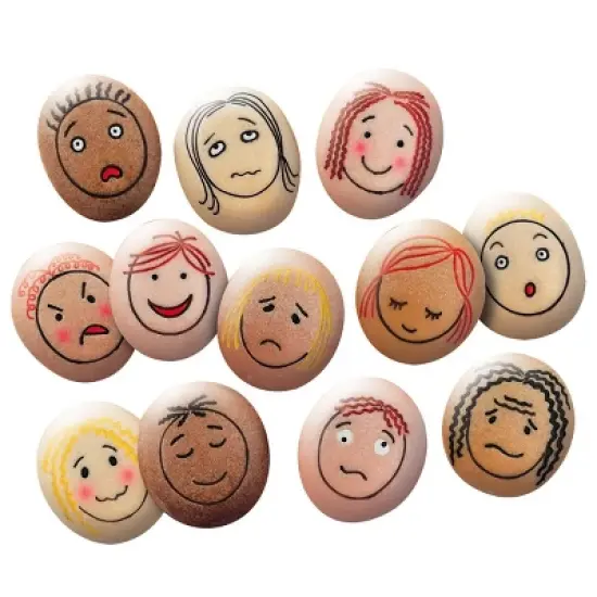 Kaplan Early Learning Emotions Dough Rollers & Tactile Emotion Stones image {1}