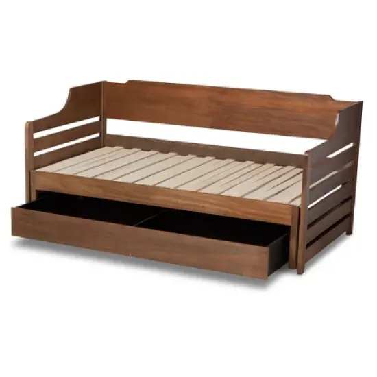 Twin to King Jameson Expandable Daybed with Storage Drawer - Baxton Studio image {6}