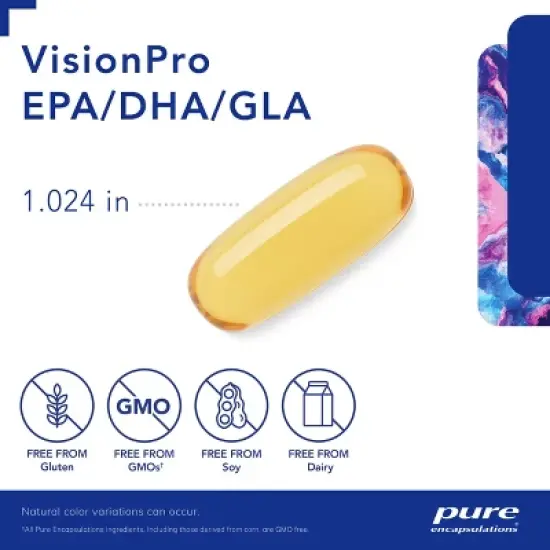 Pure Encapsulations VisionPro EPA/DHA/GLA - Supports Natural Tear Production and Retention of Eye Moisture* image {2}
