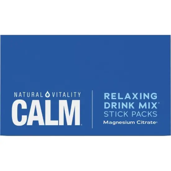 Natural Calm Vitality Anti-Stress Vegan Magnesium Supplement Powder Packets - Raspberry Lemon - 12.96oz/30pk image {10}
