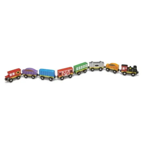 Melissa & Doug Wooden Train Cars image {2}