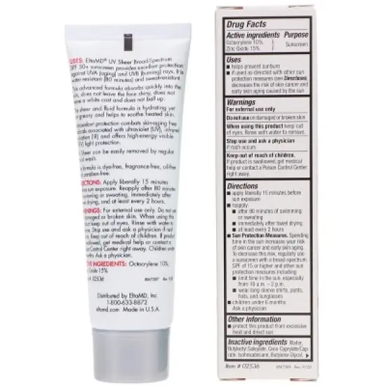 Elta MD UV Sheer Broad Spectrum SPF 50+ 1.7 oz image {7}