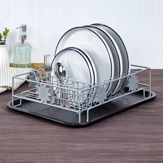 The Lakeside Collection Sunflower Dish Rack image {2}