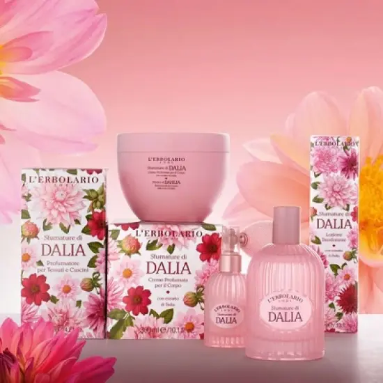 L'Erbolario Shades of Dahlia Perfumed Body Cream - Body Cream for Dry Skin - 10.1 oz image {2}