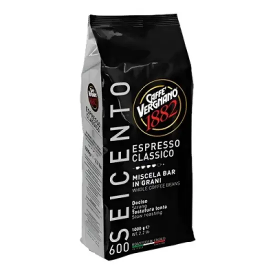 Caffe Vergnano Espresso Classico 600 Whole Bean Coffee 2.2lb/1kg image {4}