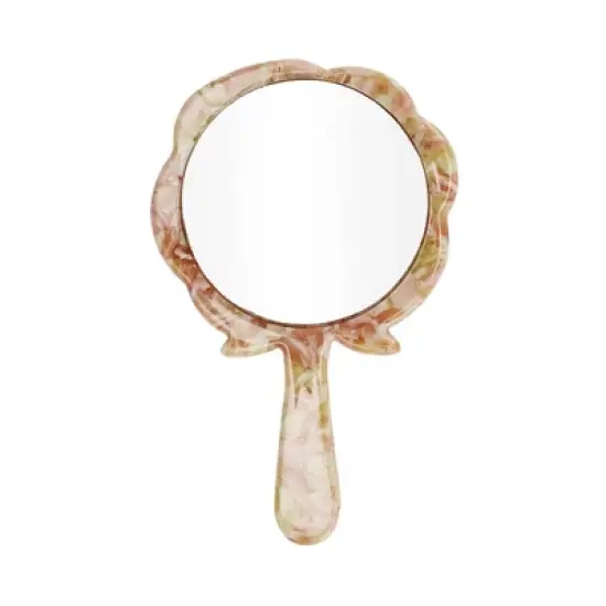 Unique Bargains Roses Shaped Handheld Mirrors 1 Pc image {10}